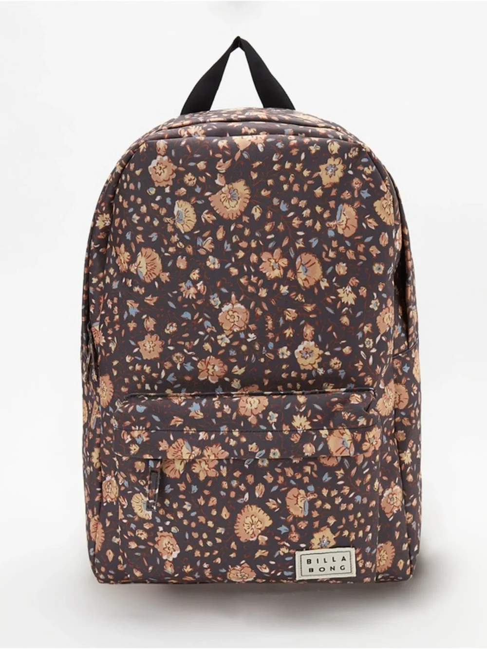 Billabong Floral Print Backpack - Brown, Tan, Blue regular school size
